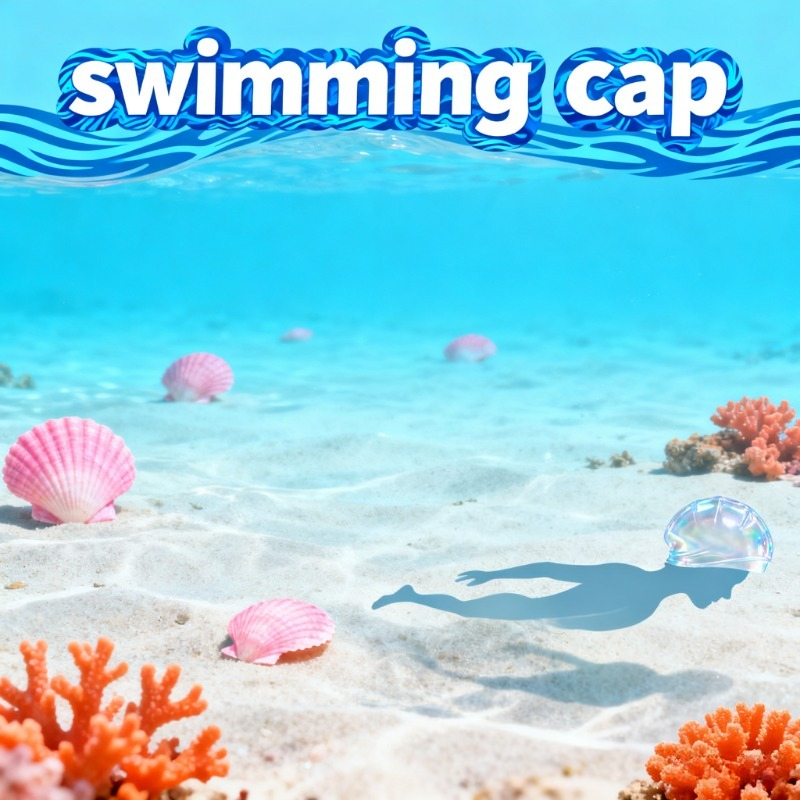 Swim Cap Silicone - Touca de natação confortável para crianças,