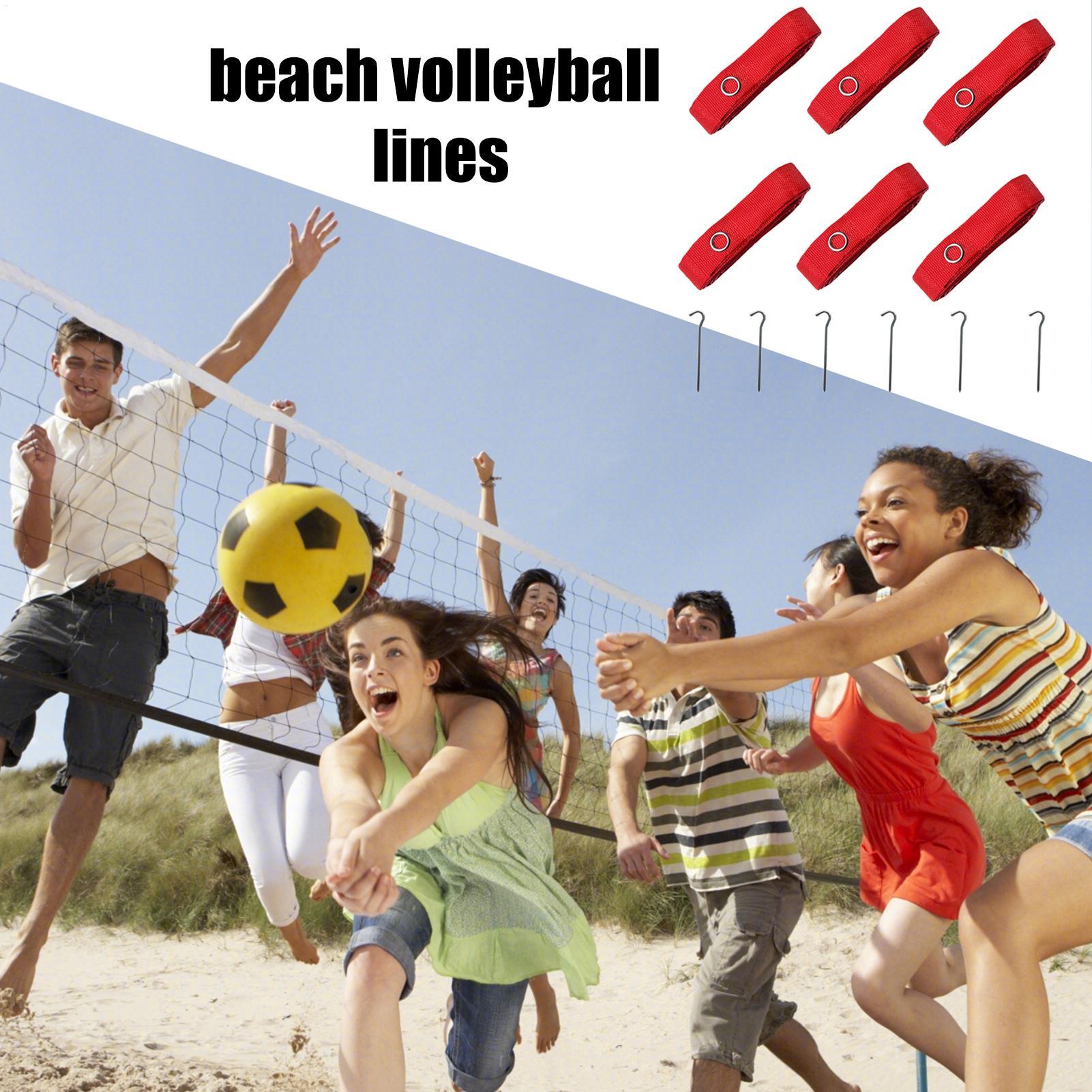Sports Equipment Volleyball - 6x Cordas de Marcação para Vôlei
