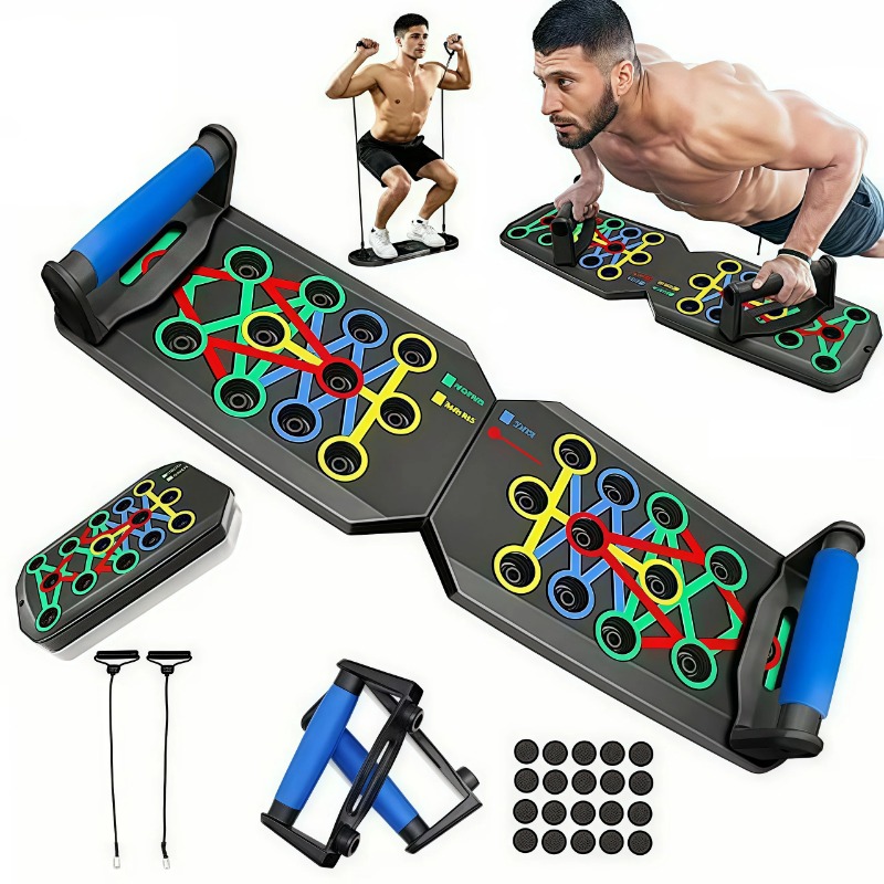 Sports Equipment Near Me - Plataforma Dobrável para Flexões com Faixas