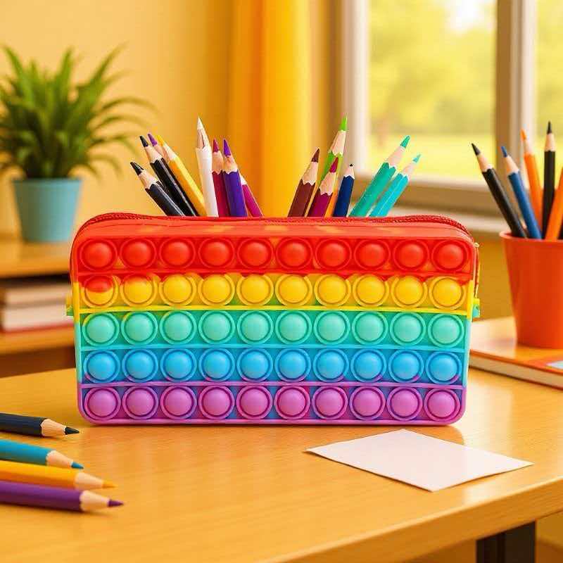 Estojo de Lápis Arco-Íris de S - Sports Equipment For Schools avaliação e preço