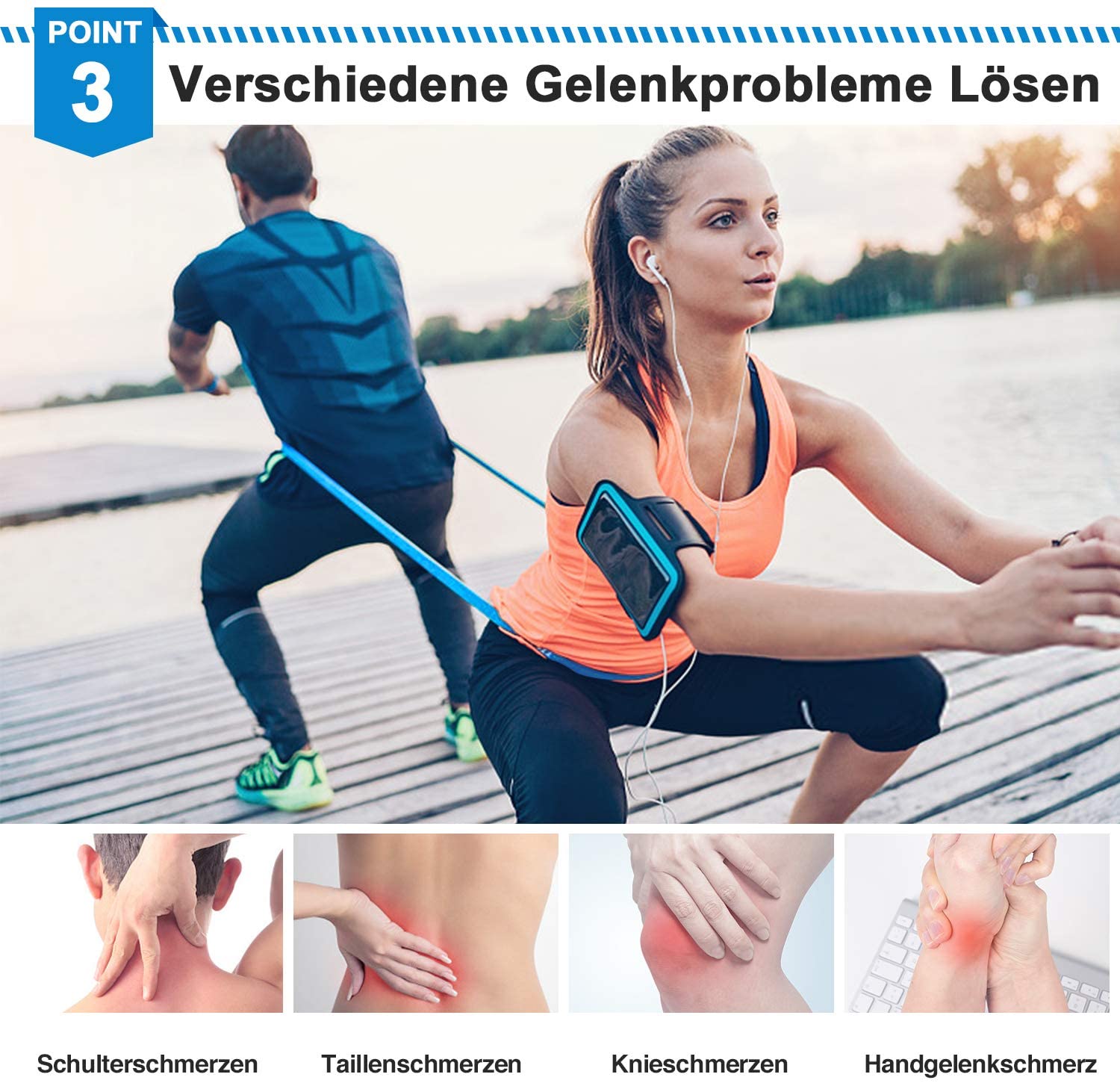 Faixas elásticas de fitness, 3 - Sports Equipment For Schools avaliação e preço