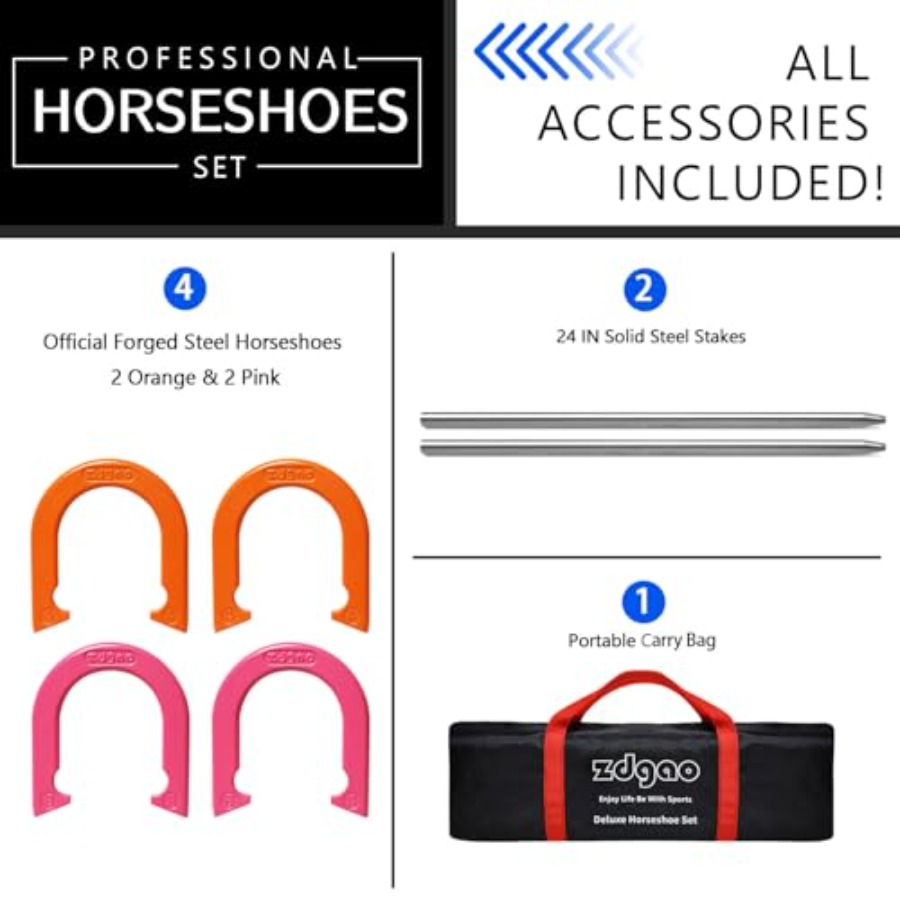 Conjunto de jogos para quintal - Horseshoe Game Set avaliação e preço